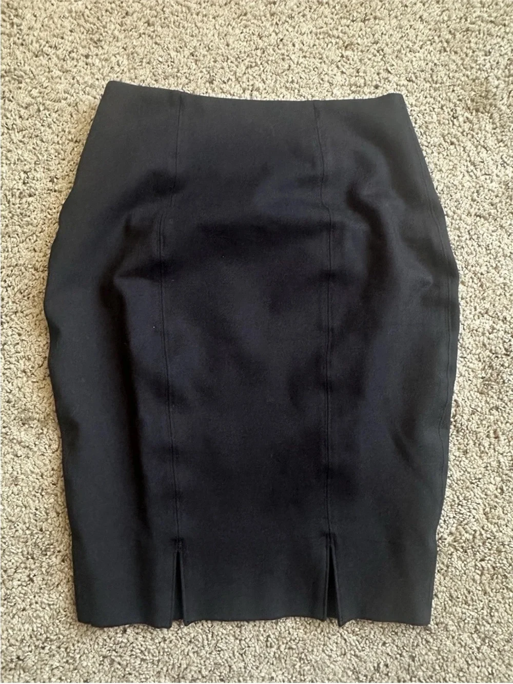 SPANX Black Tailored Pencil Skirt
